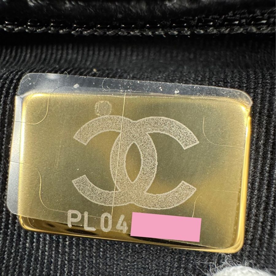 Chanel 24A Velvet Black Kelly Mini Nano Bag with Gold Hardware-14