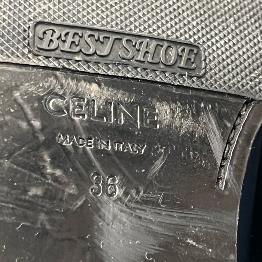 Celine 凱旋門樂福鞋 深藍色-4