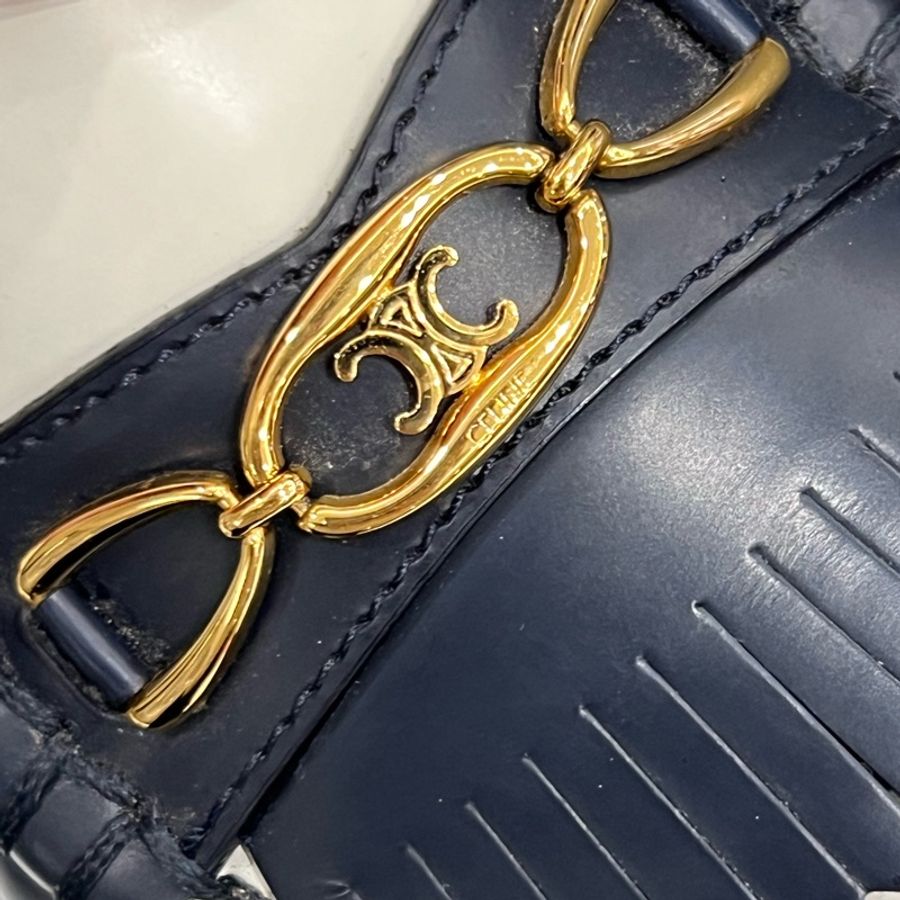 Celine 凱旋門樂福鞋 深藍色-16