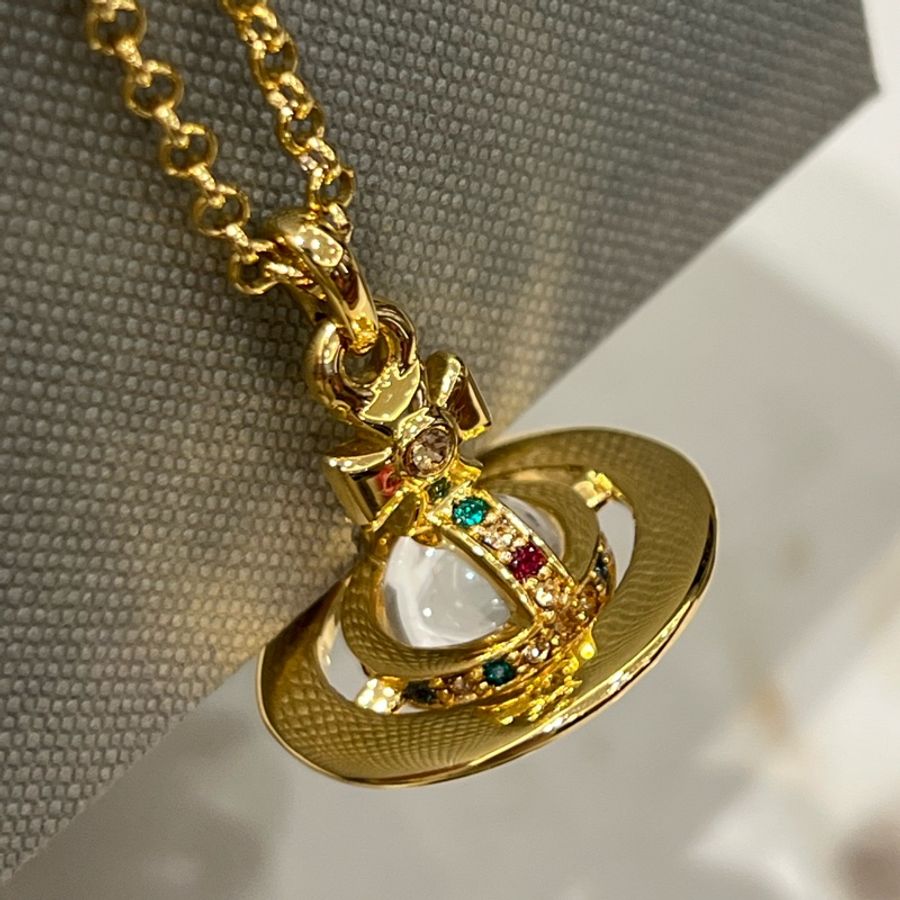 Vivienne Westwood 西太后 Tiny Orb 立體土星項鍊-3