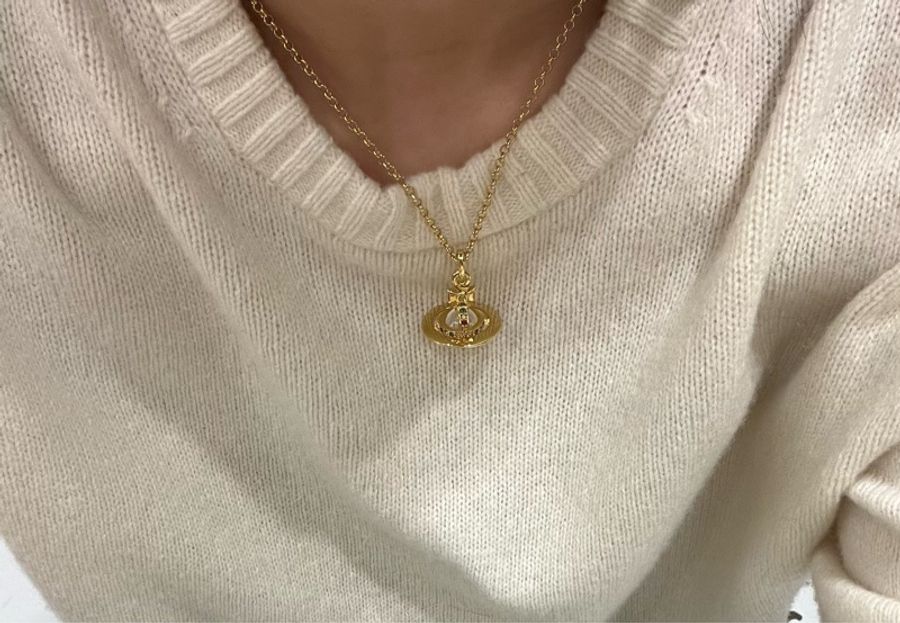Vivienne Westwood 西太后 Tiny Orb 立體土星項鍊-11