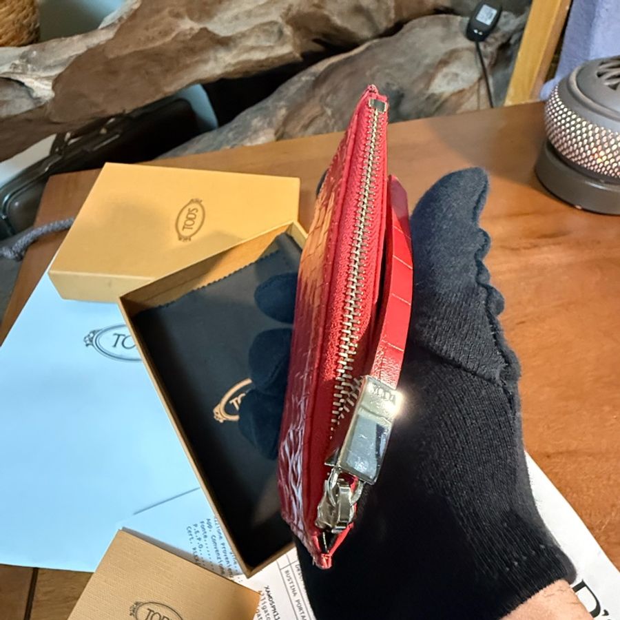 TOD’S 真鱷魚皮(全新)零錢包/鑰匙包-10