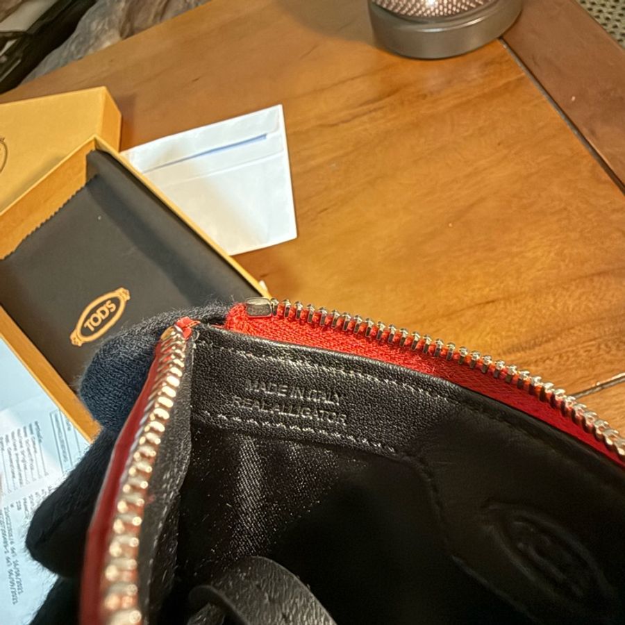 TOD’S 真鱷魚皮(全新)零錢包/鑰匙包-13