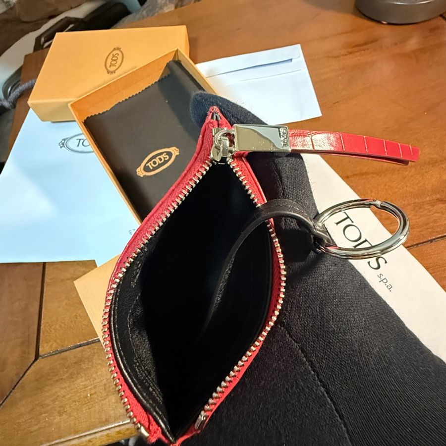 TOD’S 真鱷魚皮(全新)零錢包/鑰匙包-14
