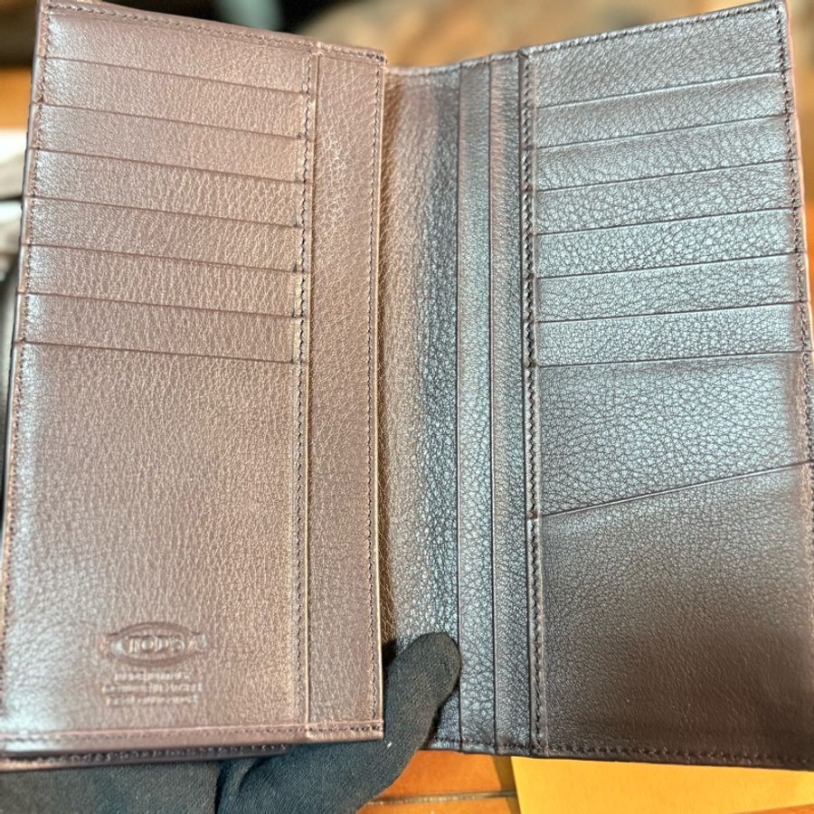 TOD’S 真鱷魚皮（腹部）長夾（全新品）-4