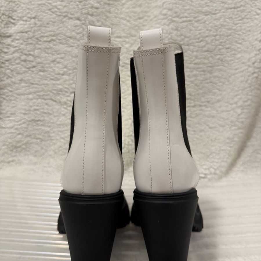 Alexander McQueen Leather Heeled Chelsea Boot 切爾西靴 靴子 37號 99新配件塵袋-2