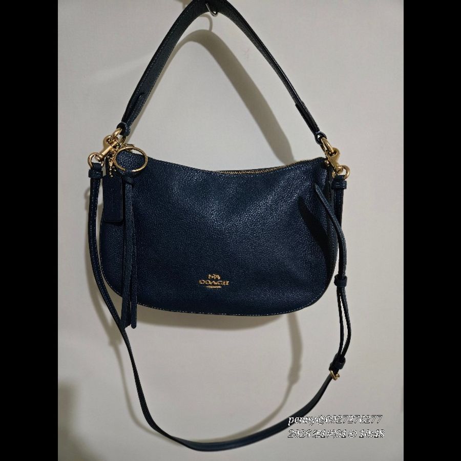 COACH 2way牛皮側背/斜挎包-8