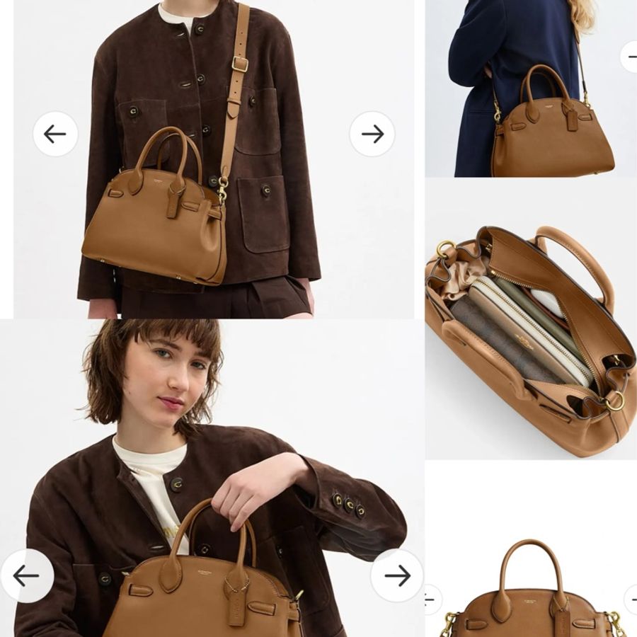 未使用Coach Empire Carryall 26 皮革手袋-10