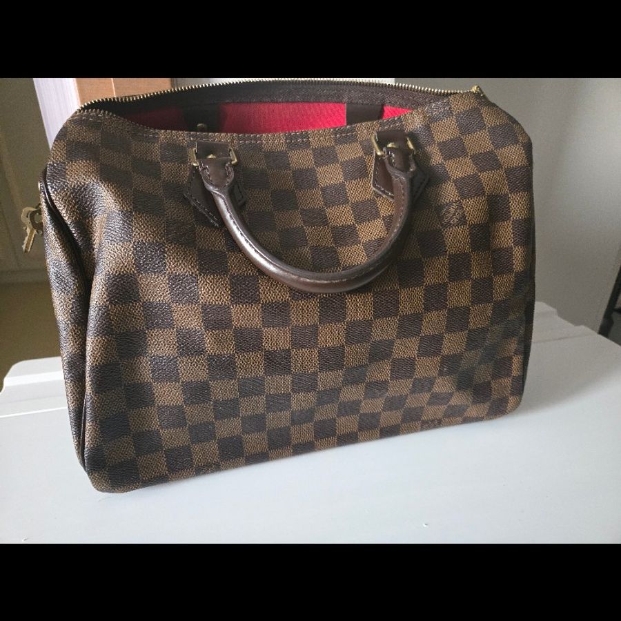 Louis Vuitton Speedy 30 手提包 棋盤-0