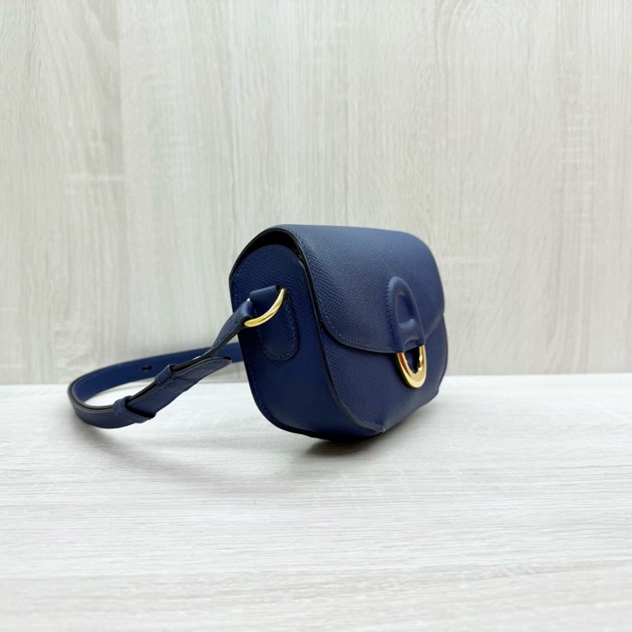 HERMES 73藍寶石epsom皮cherche mini斜背包-3