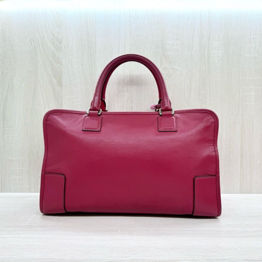 Loewe 紅色山羊皮Amazona大號手提包-1