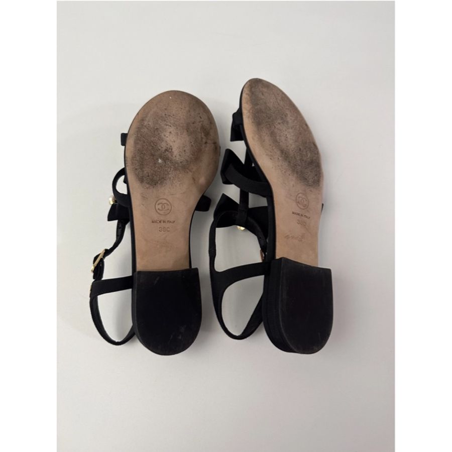 Chanel 黑色涼鞋-6