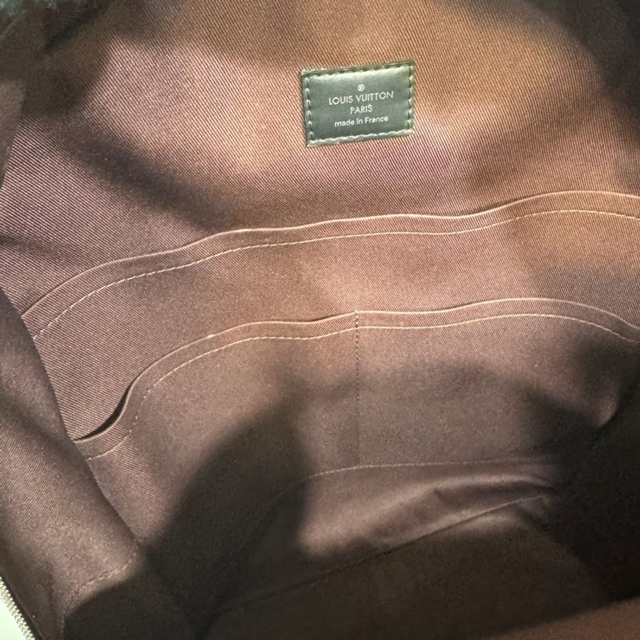 🧳路易威登後背包LV原花JOSH Macassar牛皮滾邊雙拉鍊後背包M41530-25