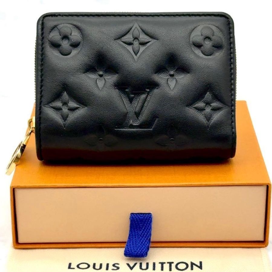 🌷LouisVuitton 壓紋短夾錢包|經典花紋✦fufu style 精品✦ 氣質款|-1