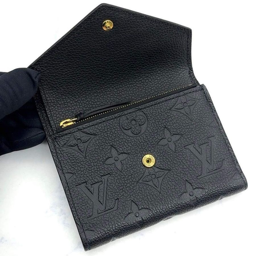 🌷LouisVuitton 壓紋短夾錢包 |經典花紋✦fufu style 精品✦ 氣質款|-3