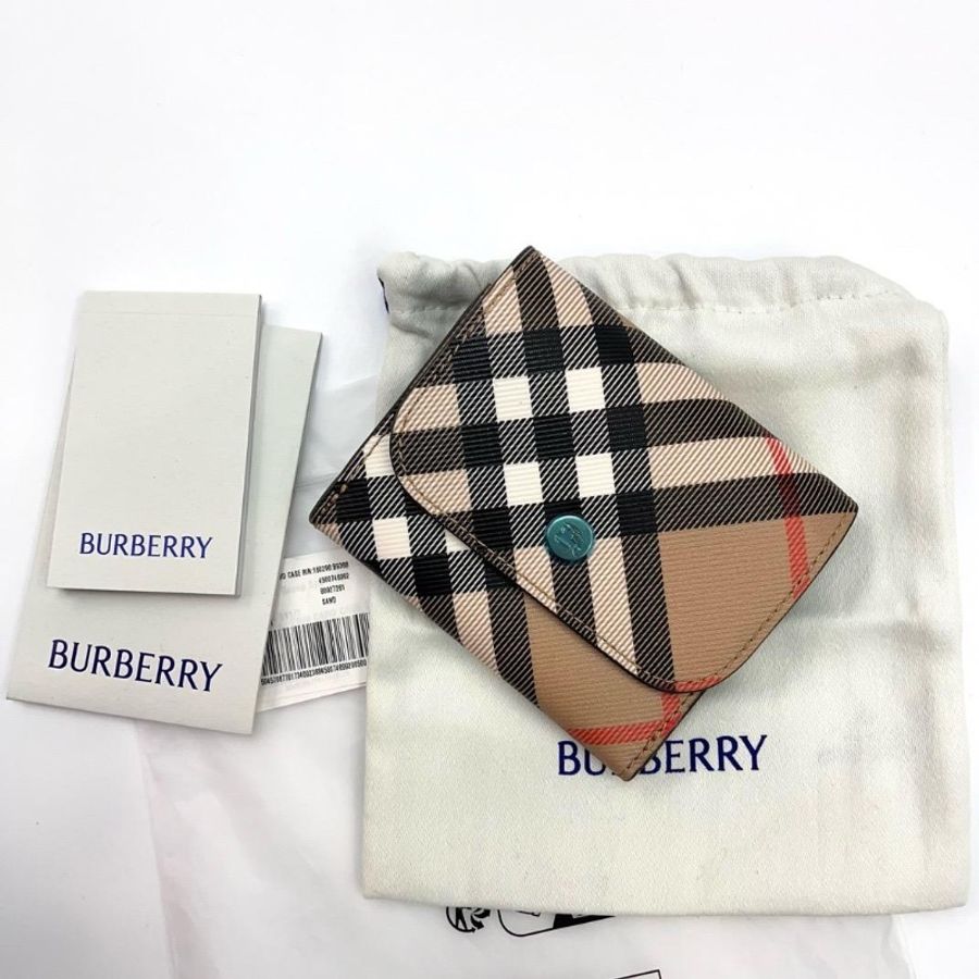 Burberry check coin wallet-0