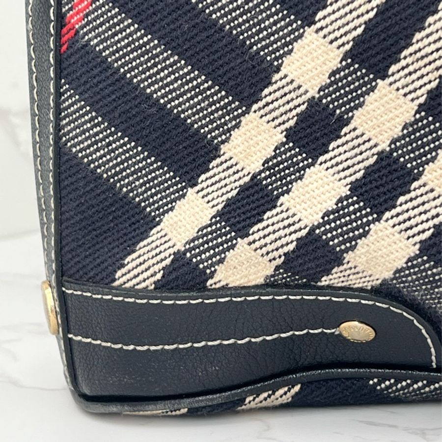 💗香緹國際精品💗 745 Burberry 藍格紋托特包-6