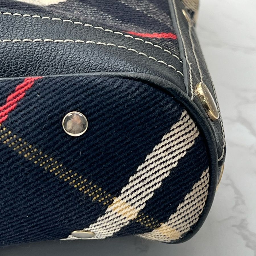 💗香緹國際精品💗 745 Burberry 藍格紋托特包-14