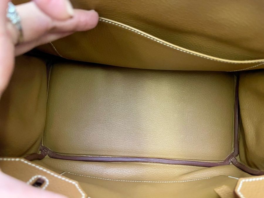 Birkin30金棕銀扣,-13