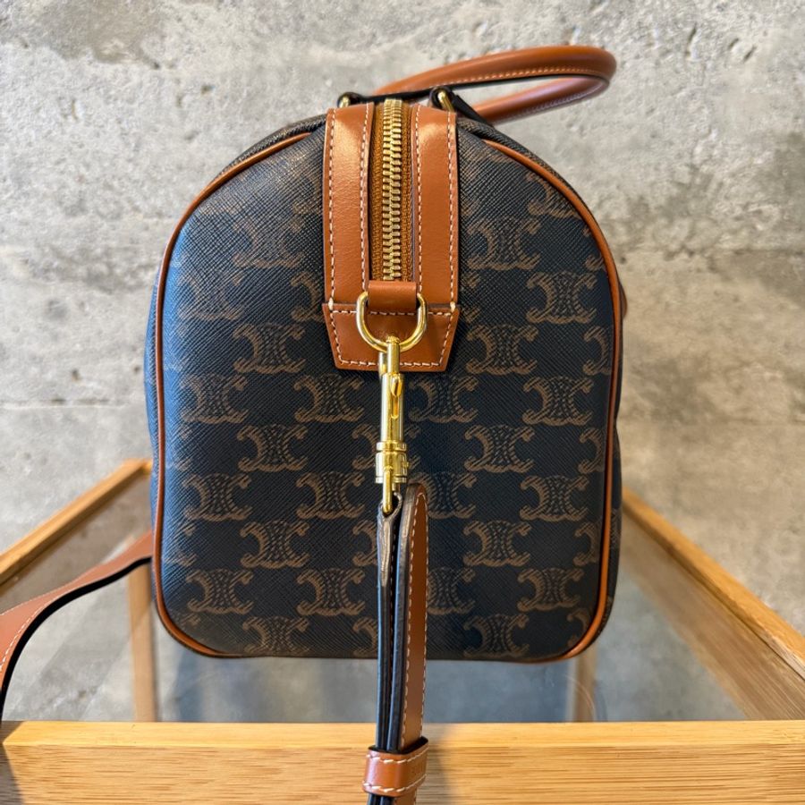 Celine Boston bag 手提斜背兩用 經典老花大波士頓包-4