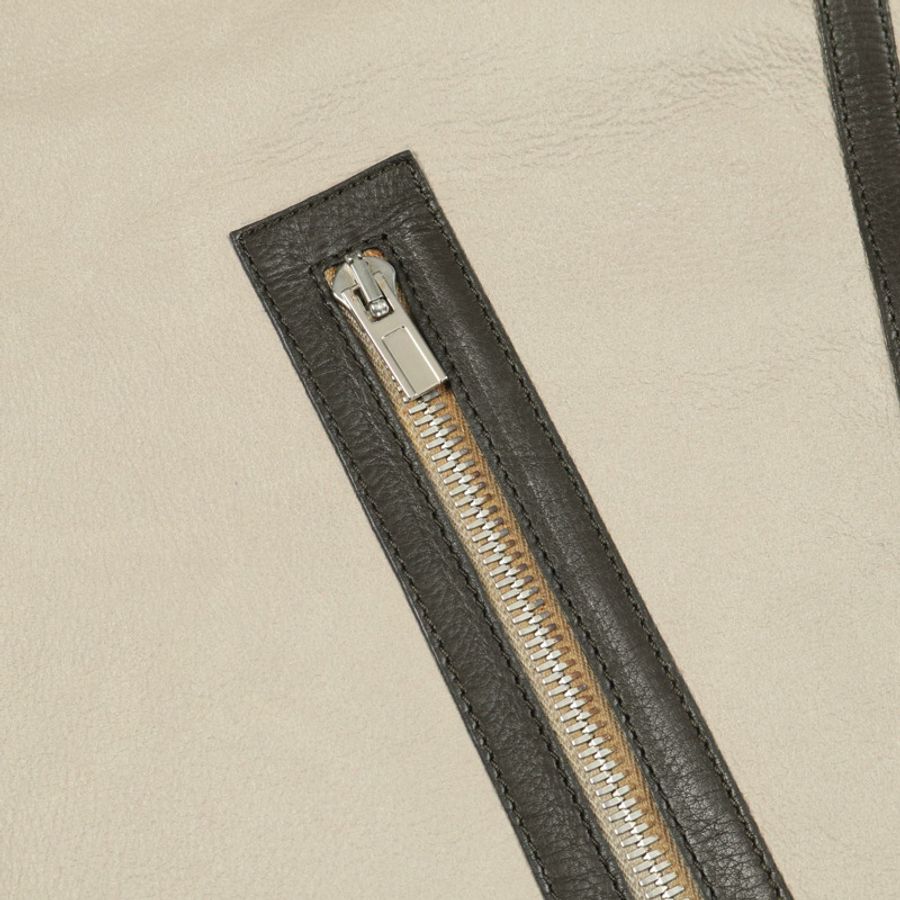 愛馬仕 (HERMES) 羊羔皮馬甲，米色，二手，男款 50 碼-6