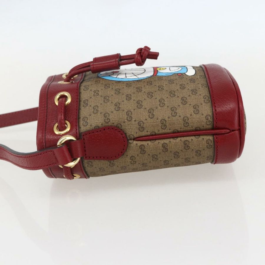 【日本直送】GUCCI Micro GG Supreme哆啦A夢肩包 PVC 米色 647801 正品 159307SAM-2