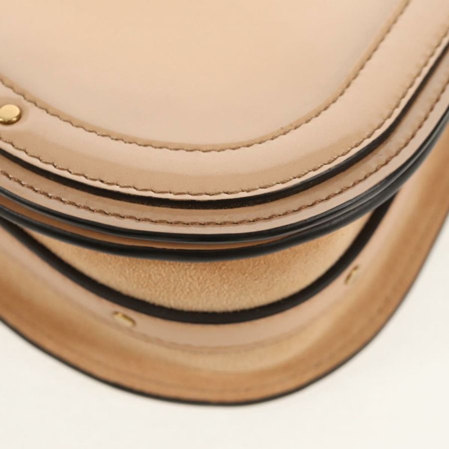 【日本直送】Chloe Nile 琺瑯兩用手提包 米色 金色 正品 158874V-16