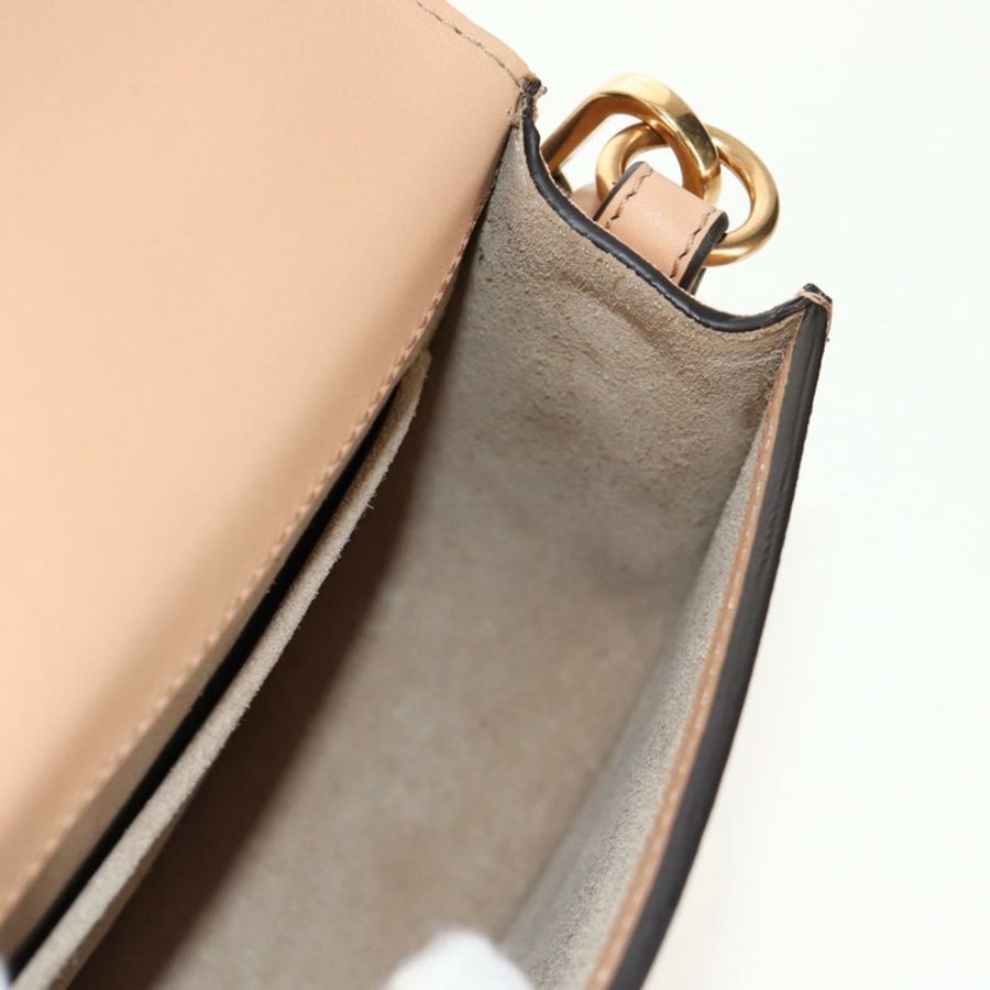 【日本直送】Chloe Nile 琺瑯兩用手提包 米色 金色 正品 158874V-22