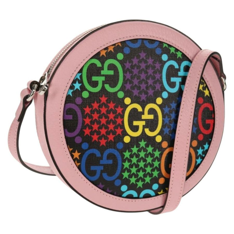 【日本直送】GUCCI GG迷幻風格單肩包 PVC多色銀 603938 正品 158059M-0