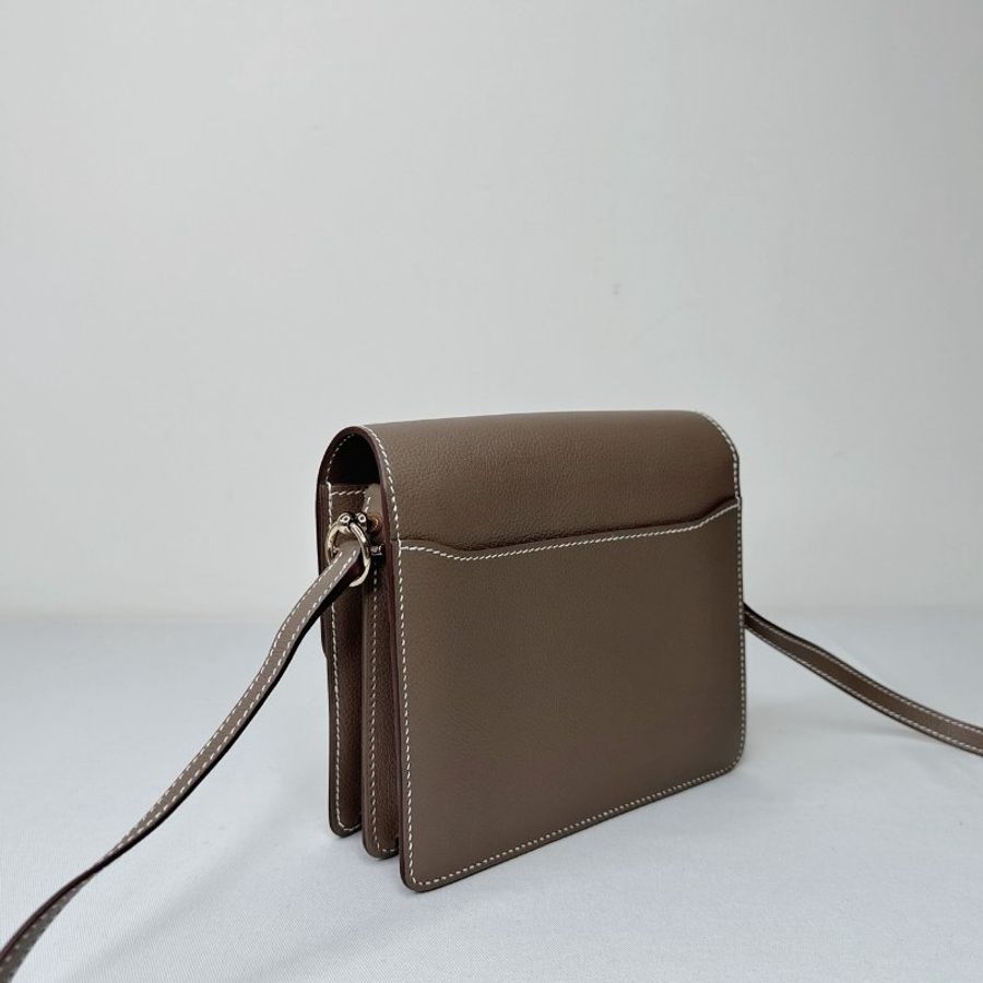 HERMES Mini Roulis大象灰豬鼻包-5