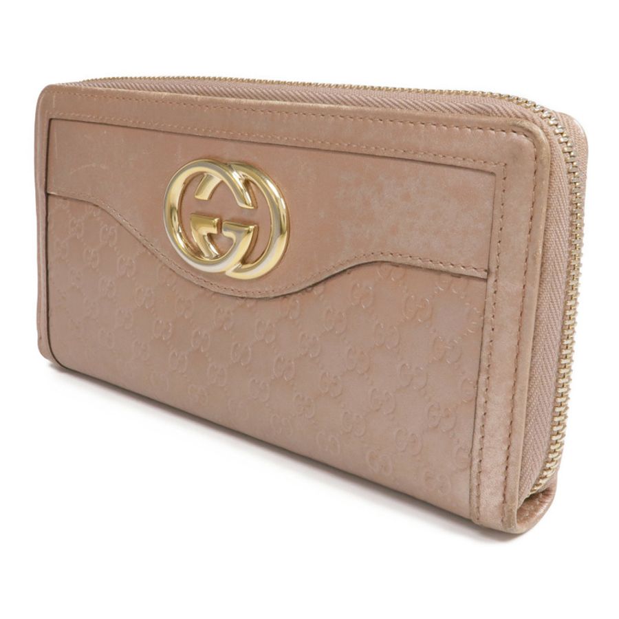 GUCCI 牛皮皮革Long Wallet金扣長錢包-1