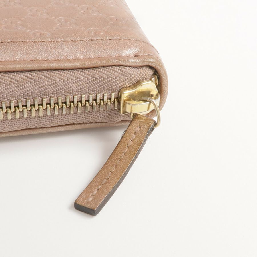GUCCI 牛皮皮革Long Wallet金扣長錢包-14