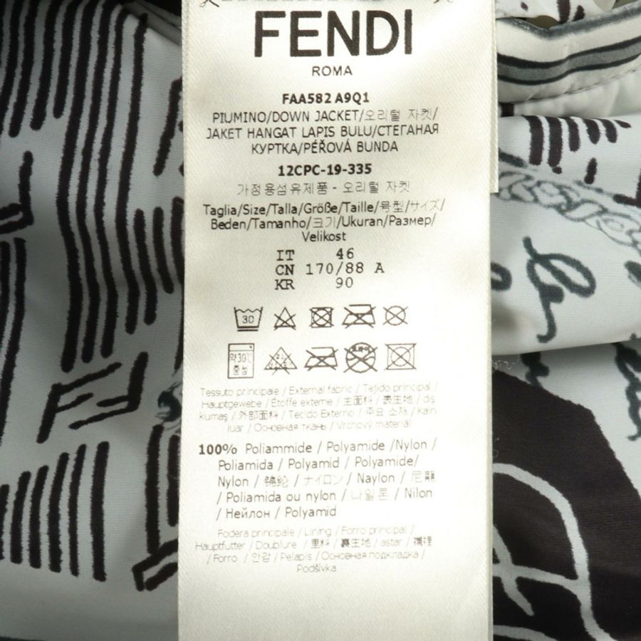 FENDI 羽絨外套 #46 尼龍 白色 多色 二手 女款-4