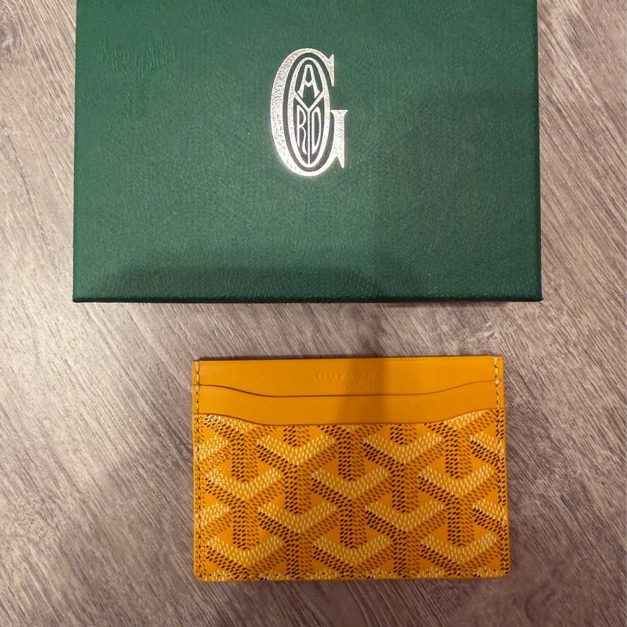 GOYARD Saint-Sulpice card wallet Initials yellow 卡夾 黃色-0