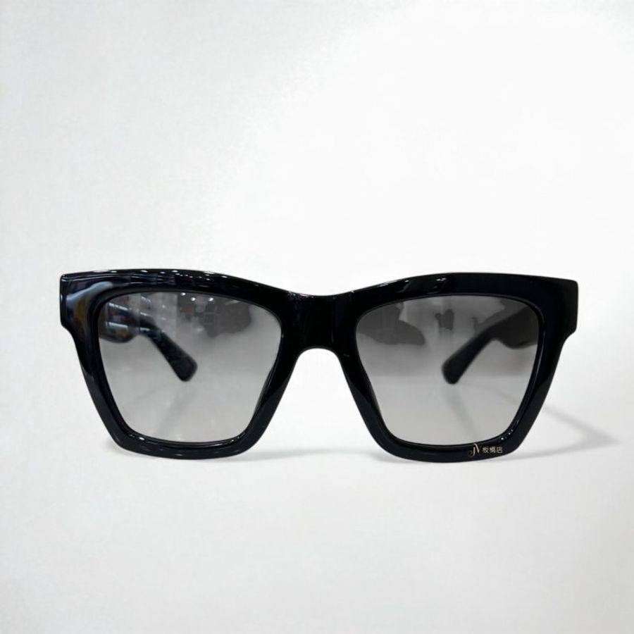 JS1195-Gucci GG1714S雙G金色LOGO黑色墨鏡-1
