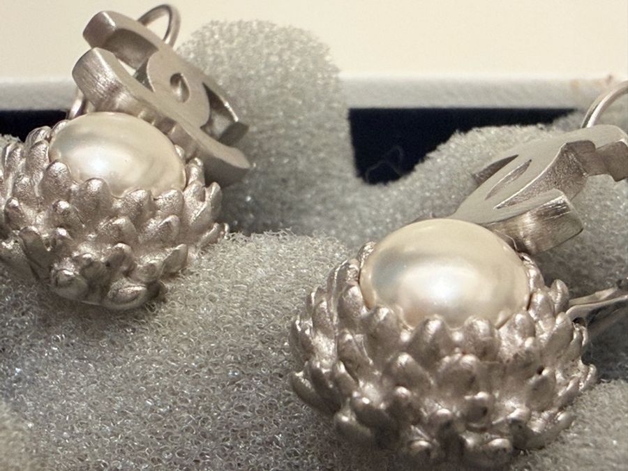🍒CHANEL Vintage巴洛克珍珠耳環 3F260103-2-4