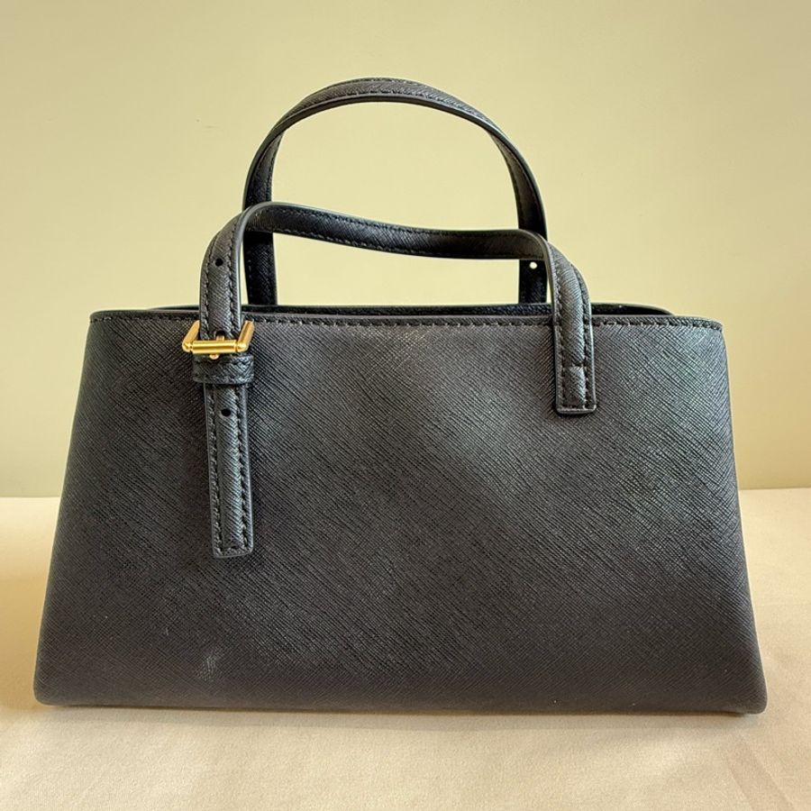 Tory Burch Emerson Mini Top Zip Tote 黑色|近全新附吊牌|防刮皮革-11