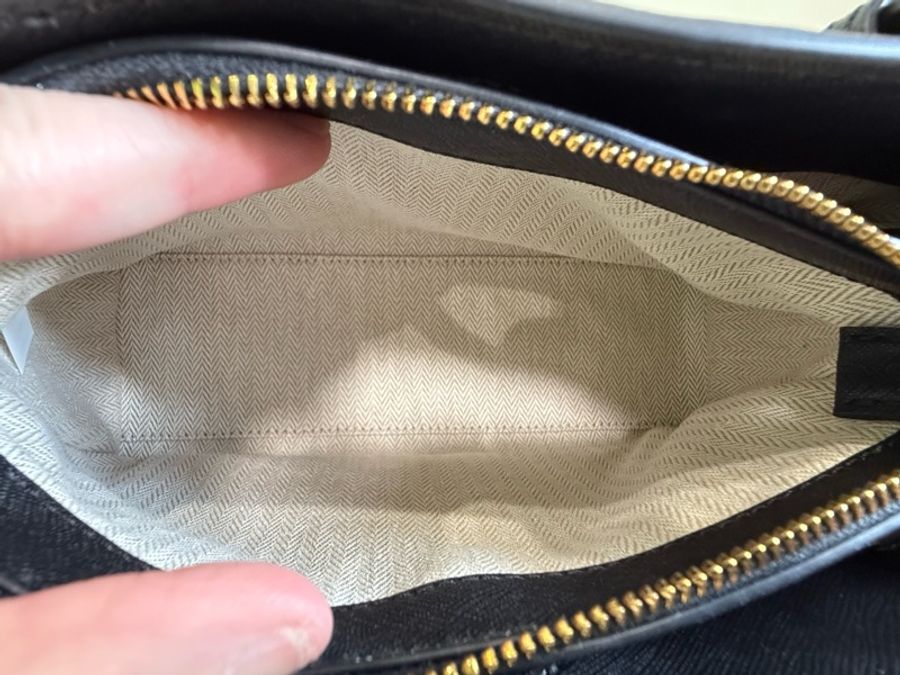 Tory Burch Emerson Mini Top Zip Tote 黑色|近全新附吊牌|防刮皮革-13