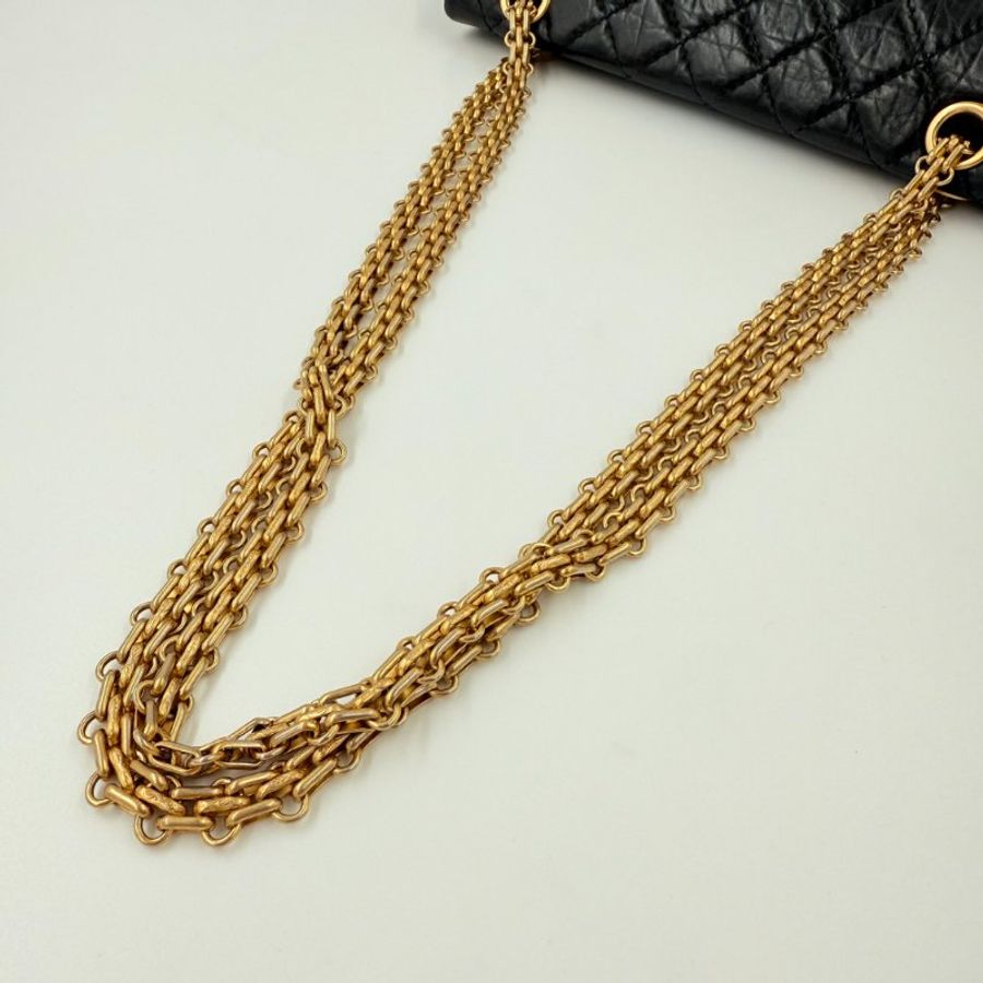 CHANEL - 黑色復古金釦2.55 Handbag-19