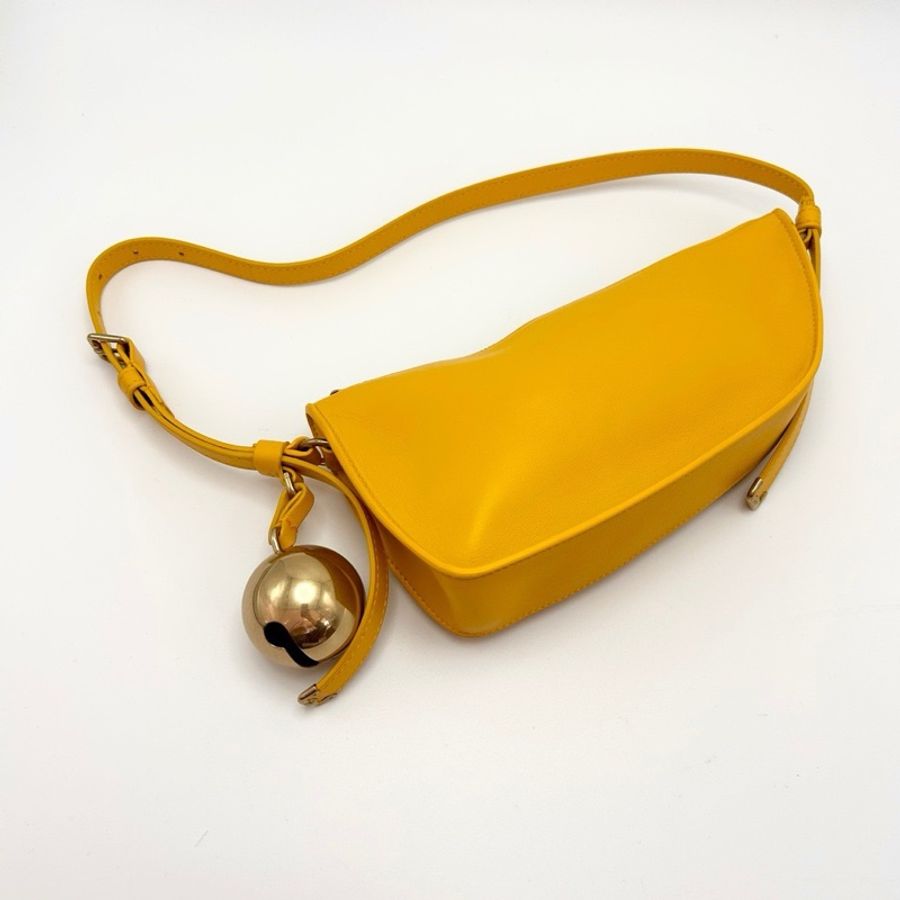 BURBERRY黃色Shield鈴鐺包24*12*6 98新配件塵袋-3