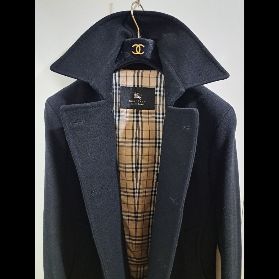極美品/Burberry 男神大衣/羊毛+羊絨-0