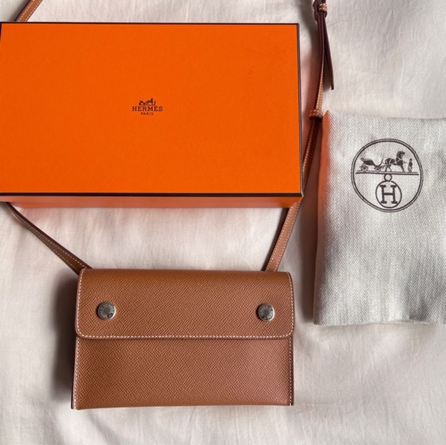 二手Hermès Hermesnap金棕色-0