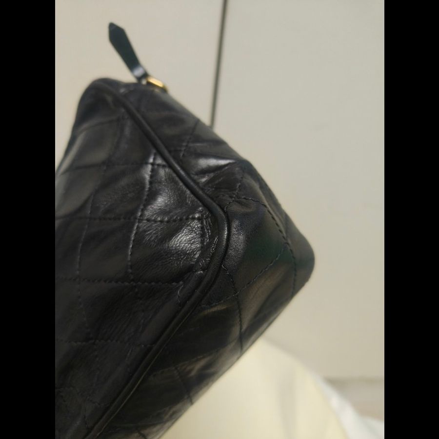 🫅女神購物節狂降（原$28800）‼️只到3/15⏰㊣✨CHANEL✨香奈兒 黑色 老香 小香 Vintage 菱格紋 相機包 手拿包 肩背包 斜背包/二手包/二手精品🌳二手樹屋🌳-6
