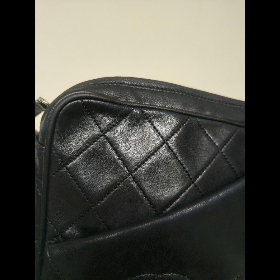 🫅女神購物節狂降（原$28800）‼️只到3/15⏰㊣✨CHANEL✨香奈兒 黑色 老香 小香 Vintage 菱格紋 相機包 手拿包 肩背包 斜背包/二手包/二手精品🌳二手樹屋🌳-44