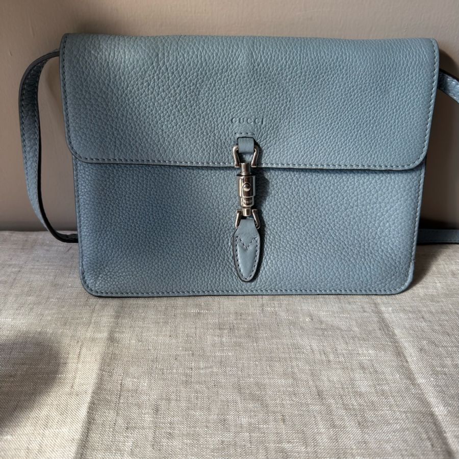 GUCCI New Jackie 淺藍色肩背包-1