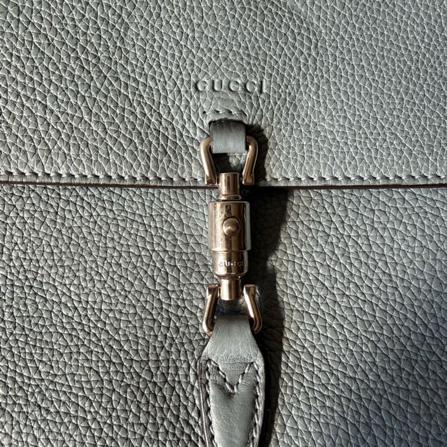 GUCCI New Jackie 淺藍色肩背包-10