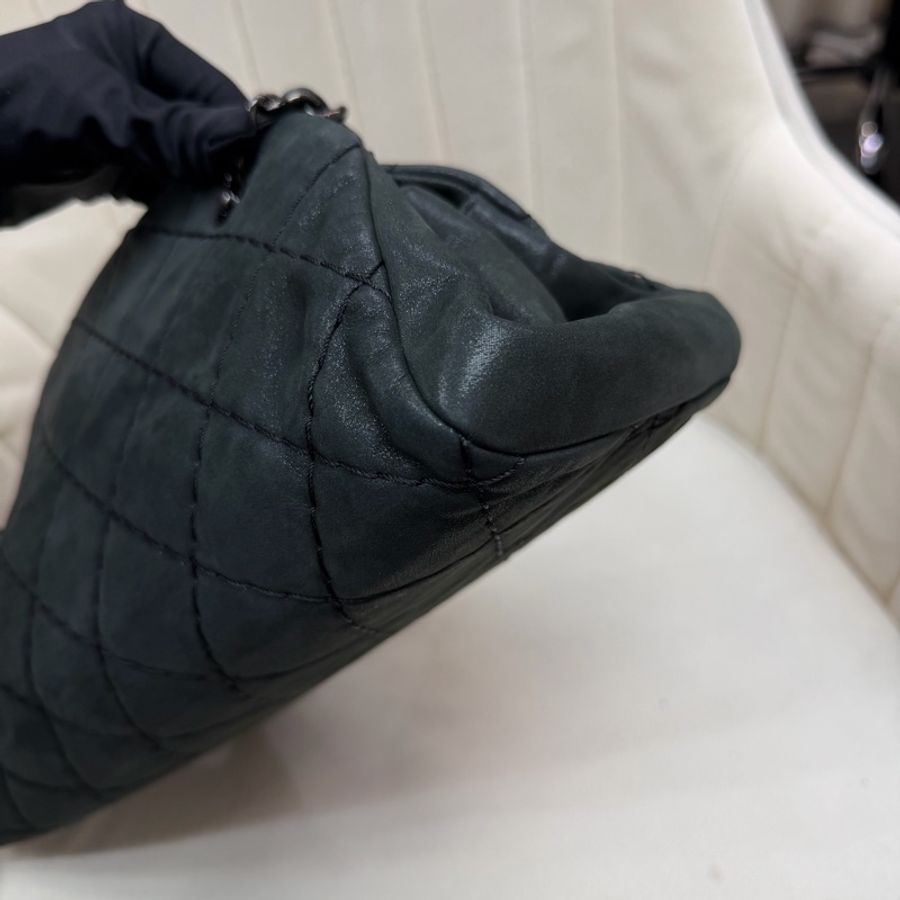CHANEL 墨綠鏈條單肩包 XC028-10