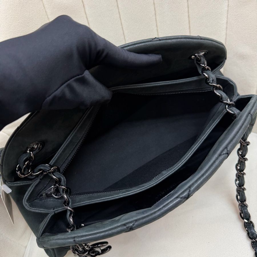 CHANEL 墨綠鏈條單肩包 XC028-14