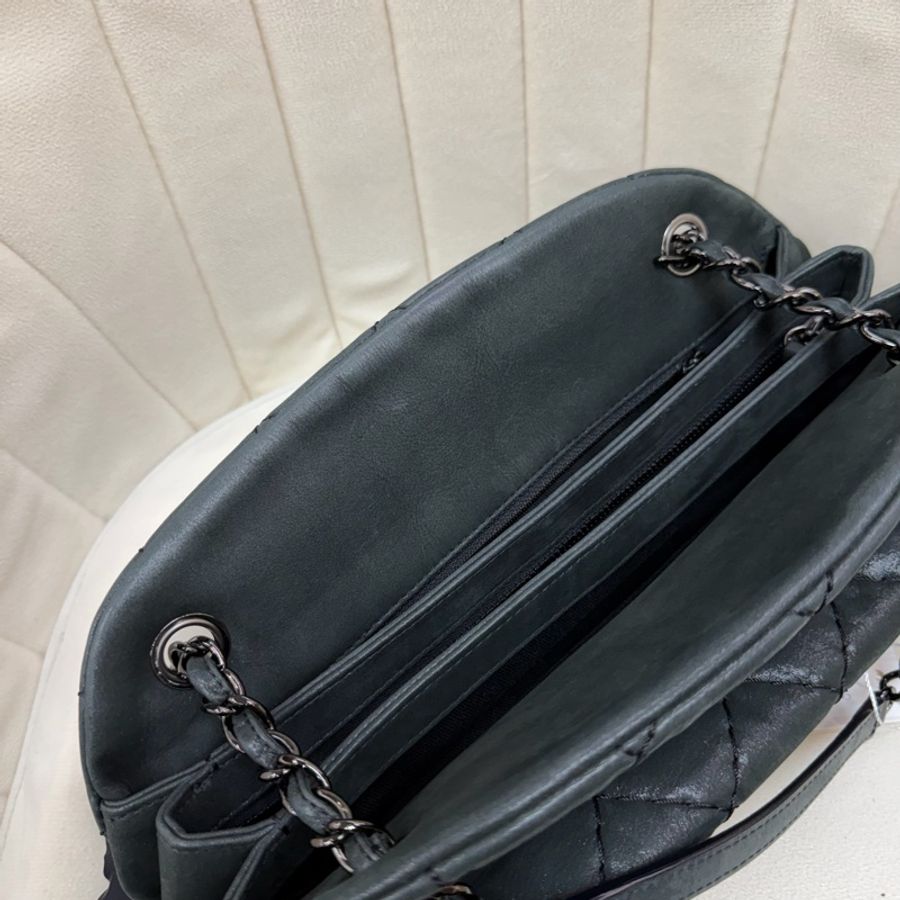CHANEL 墨綠鏈條單肩包 XC028-18