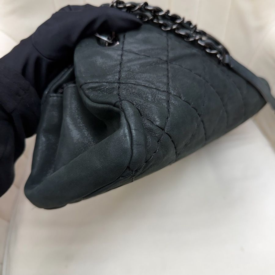 CHANEL 墨綠鏈條單肩包 XC028-27